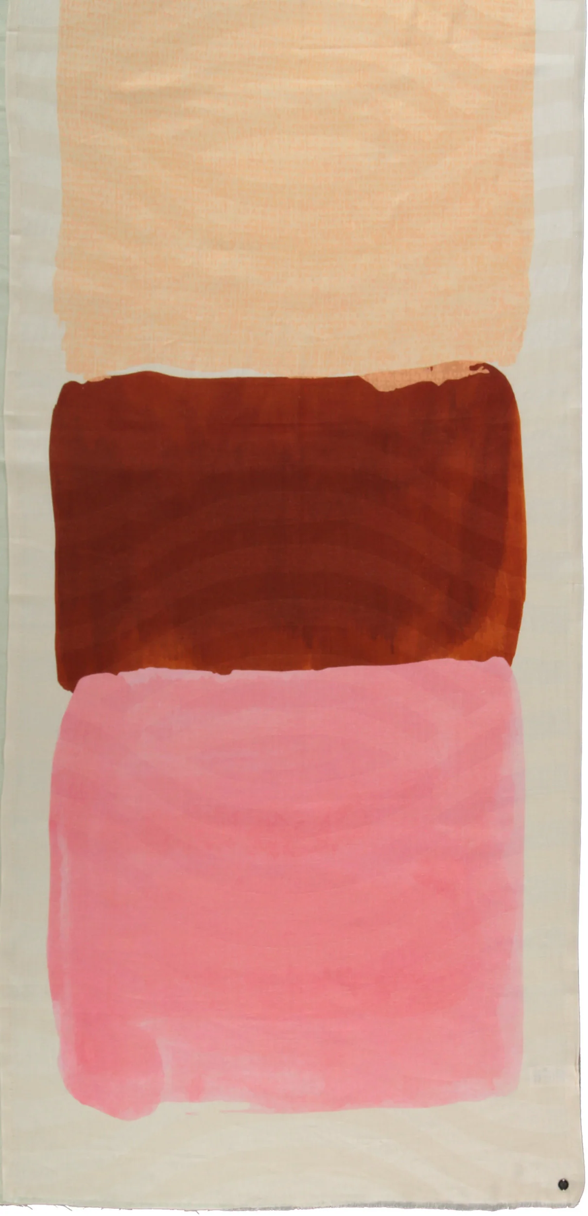 Brush Stroke Print Scarf CORAL - Image 3